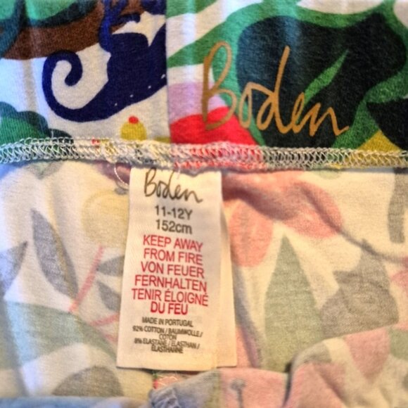 Mini Boden girls size 11-12 years cropped leggings, jungle print, VGUC - Picture 3 of 5